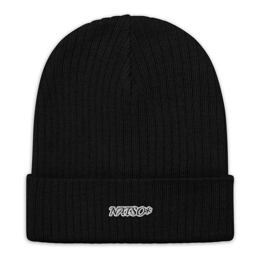 NATSO* X Ribbed knit beanie