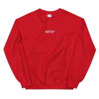 Unisex Sweatshirt  RED X EMBROIDERED NATSO*